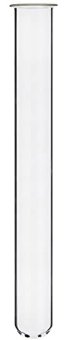 KING SCIENTIFIC B1-2E5I-HLZL-FBA BOROSILICATE GLASS TEST TUBES WITH RIM 150MM x 18MM (PACK 5)