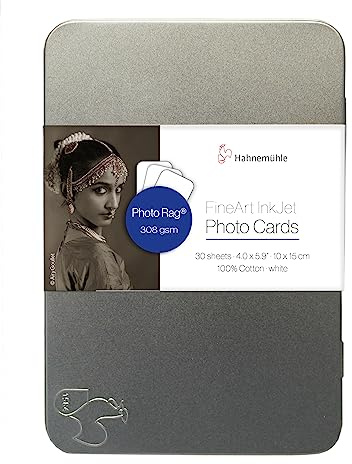 Hahnem?hle 10640770 Digital FineArt Photo Rag Photo Cards, 10 x 15, 100 x 150 mm