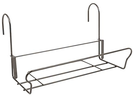 H.G. Balkonkastenhalter Universal mit Sicherheitshaken 41,5 x 22 cm, Schwarz