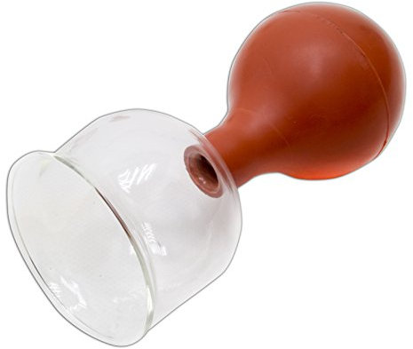 AFH Webshop Schröpfgläser mit Ball | Spezial Typ | aus Glas| Schröpfglas | verschiedene Größen (ca. 5,0cm (Innen-Durchmesser))