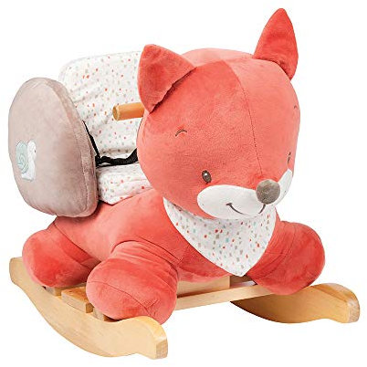 Nattou Schaukeltier Fuchs Oscar, 10 - 36 Monate, 60 x 39 x 50 cm, Orange/Beige