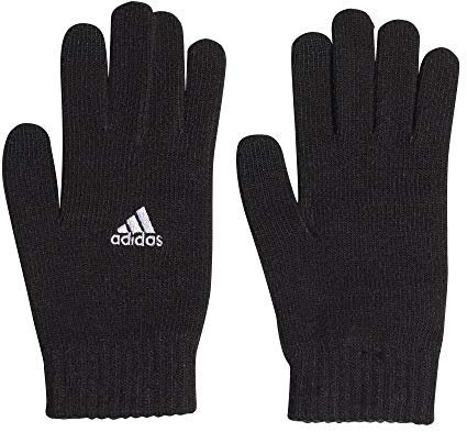adidas,unisex-adult,Tiro Glove,Black/White,Large
