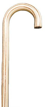 Massivholz-Gehstock, 36natürliche Holzstöcke, Krücken im traditionellen Stil mit Gummispitze, für Männer und Frauen, für Behinderte und ältere Menschen