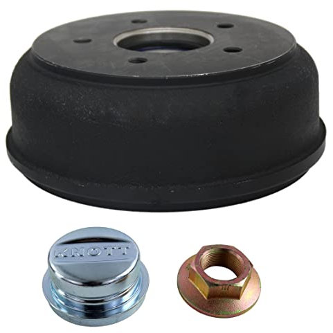 trailer parts4u Tamburo del freno 200 x 50 LK 112 x 5 ghisa 26979 per Knott 20-2425/1 con cuscinetto compatto