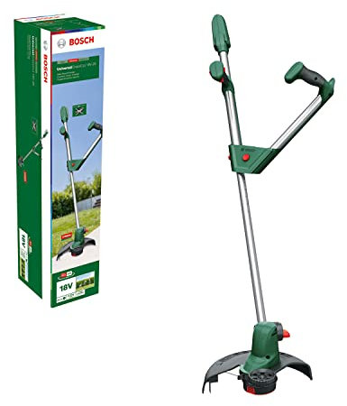 Bosch Cordless Grass Trimmer UniversalGrassCut 18V-26 (1x battery, 18 Volt System, cutting diameter: 26 cm, adjustable handles, in carton packaging)
