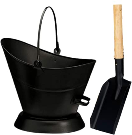 Trendi® Heavy Duty Metal Fireside 41cm Large Waterloo Bucket Storage Option + Free Shovel