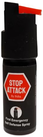 Pelta Bombe Anti AGRESSION -Stop Attack 15 ML- Ultra Compact- Sac à Main, Poche de Pantalon...