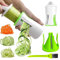 Spiralschneider Gemüse 2 in 1 - Für Gemüsespaghetti, Karotte, Gurke, Zucchini, Gemüsenudeln - Handgerät