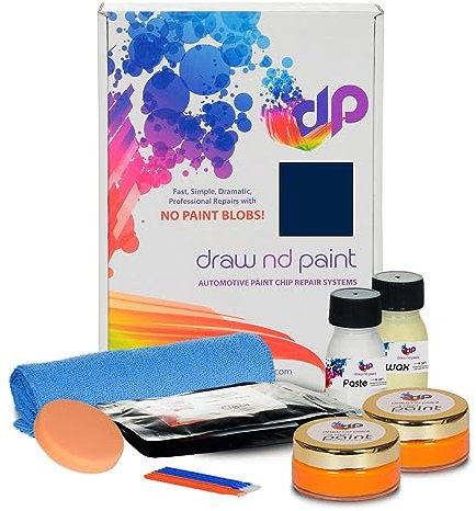 DrawndPaint Ausbesserungslack Lackreparaturset Kratzerentfernung Autolackreparatur Ausbesserung Steinschlägen Kratzern am Auto Lackstift geeignet für Citroen Bleu Oriental Nacre - Kpu, L