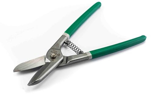 SATA ST93201 - Forbici per lamiera, 200 mm/8 pollici, per un taglio dritto con impugnatura ergonomica e scanalata e meccanismo a molla