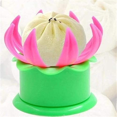 Momos Maker Mould Shapes Plastic Dumpling Maker Chinese Baozi Maker Dough Press Steamed Stuffed Bun Making Pastry Pie Steam Bun Dumpling Maker Mould Cooking Tool Sets Multi Color Pack of 1