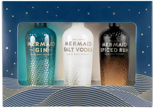Mermaid Miniature Gift Set - Mermaid Gin, Mermaid Salt Vodka & Mermaid Spiced Rum (3 x 5cl)