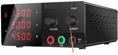 DUOCAI DC Laboratory Power Supplies High-power Lab Bench Power Supply 900W Laboratory Switching Source Unit 30V 30A 20A Adjustable 0.01V 0.001A Digital 220V 110V(BLACK,110V_15V 60A)
