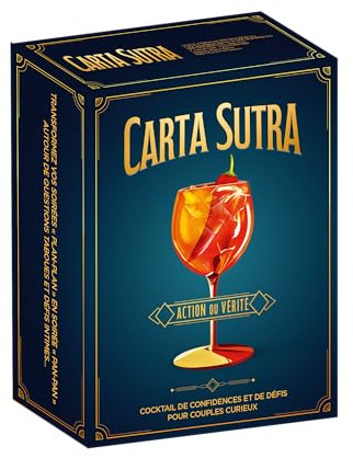 CARTA SUTRA Action ou Vérité – Jeu Couple - Jeux de société - Jeu de Carte – Cadeau Anniversaire Femme - Cadeau Couple Original – Idée Cadeau Couple Saint Valentin 2025 [Edition Action ou Vérité]