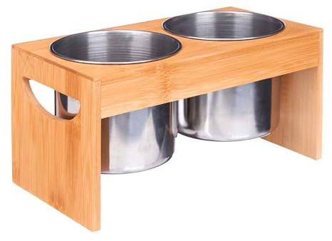 Portautensilios doble bambu metal colección KINVARA