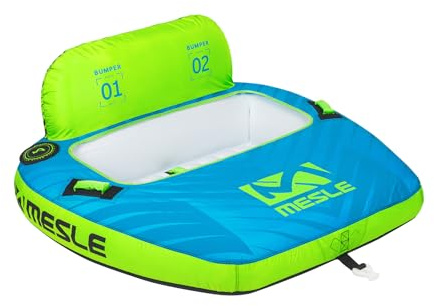 Mesle Tube Boot Bumper, 1 Person Funtube Wassersport, Wasserreifen aufblasbar, Towable Tube für Kinder & Erwachsene, Schleppring für Motorboot & Jetski, Wasserring zum Ziehen