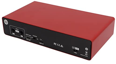 TSLVTA Live Sound Card USB Portable Voice Changer Sound Mixer Board Audio Interface DJ Mixer Sound Audio Mixer Board Podcast Equipment Guitar Voice Changer for Streaming Podcasting Gaming