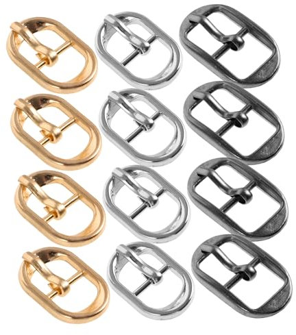HOODANCOS 30pcs Stainless Steel Single Prong Buckles Replacement Parts for Diy Craft Metal Strap Buckles for Straps