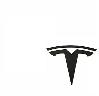 Model 3 / Y Badge Emblem - Front Hood Frunk Replacement Logo for Tesla Model 3 and Y -3D, ABS Emblem Matte Black