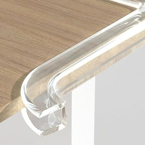 YFQYRB Transparent Kantenschutz Für Babys 500cm U Profil Kantenschutzstreifen PVC Sicherheitseckenschutz Für Tischschränke Wasserdicht(10-11mm)