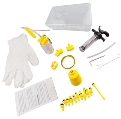 GANAZONO 1set Brake Bleed Kit for Mountain Bikes Brake Oil Refill Tool Compatible Essential Disc Filling Equipment for Efficient Maintenance