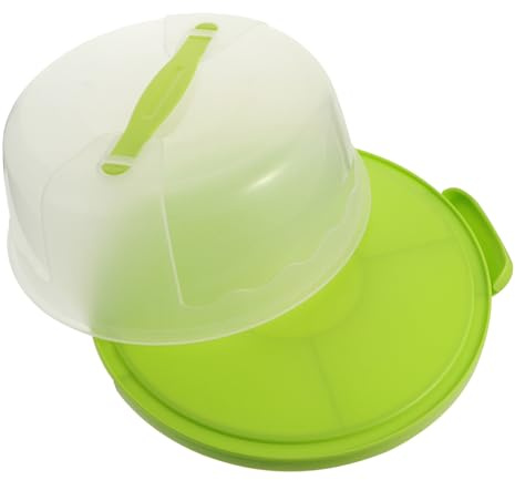 LIFKOME Kuchenbox und Einfachem Tragegriff aus Kunststoff Runde mit Verriegelung Transparente für Party und Shower Kuchenverpackung