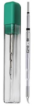 C210 / C245 / C115 Series Soldering Iron Tips, Copper Heating Core Replacement For C210 / C245 / C115 Series Soldering Stations, 2 Seconds Fast Heating, Interchangeable (C210 S)