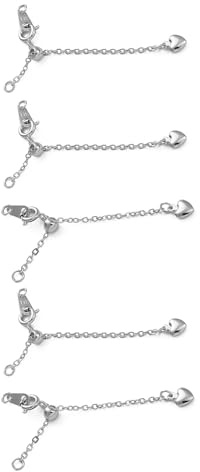 HOOLRZI Estensione per gioielli in ottone robusto con catena di lunghezza regolabile, chiusura a moschettone, accessorio per gioielli, decorazione quotidiana