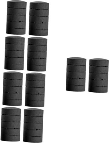 Abaodam 5 Set Carbone Per Griglia Campeggio Griglia A Carbone Bricchetti Di Carbone Tavolette Di Carbone Barbecue A Carbonella Carbone All'aperto Di Legno Black 10 Pezzi * 5