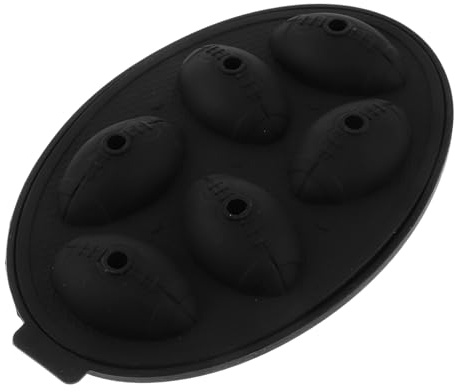FUNOMOCYA Moule à Glace Silicone Forme de Rugby Bac à Glaçons Pratique et Réutilisable pour Boissons Rafraîchissantes Accessoire de Cuisine