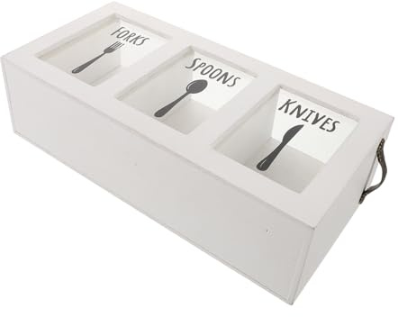 Alipis Boîte De Rangement à Compartiments Pour Fourchettes Couteaux Et Cuillères Organisateur De Comptoir Pour Couverts De Table
