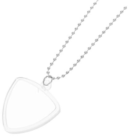 UPKOCH Collier Porte-médiators Transparent en Plastique Léger pour Guitaristes, Étui à Médiators Élégant et Pratique pour Rangement Quotidien et Scènes