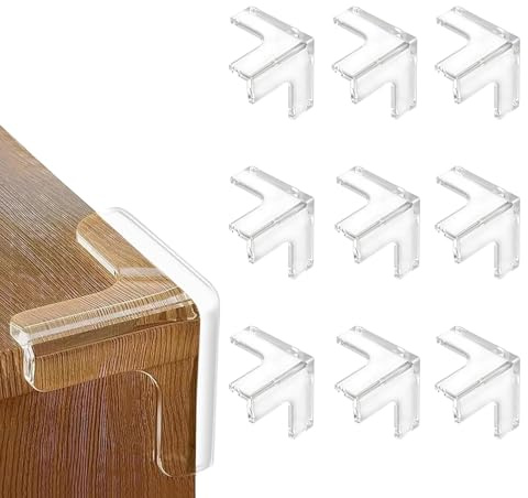 HoneyHolly 9 Pezzi Paraspigoli per Bambini Angolari in Gomma, per Sicurezza Bambini Casa Con Supercolla Aggiornata, per Tavolo Mobili