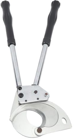 Ausla Tagliacavi a Cricchetto, Acciaio Ad Alto Tenore di Carbonio, Utensile da Taglio Semplice per Cavi 750MCM, Tagliafili Portatile per Elettricisti e Tecnici