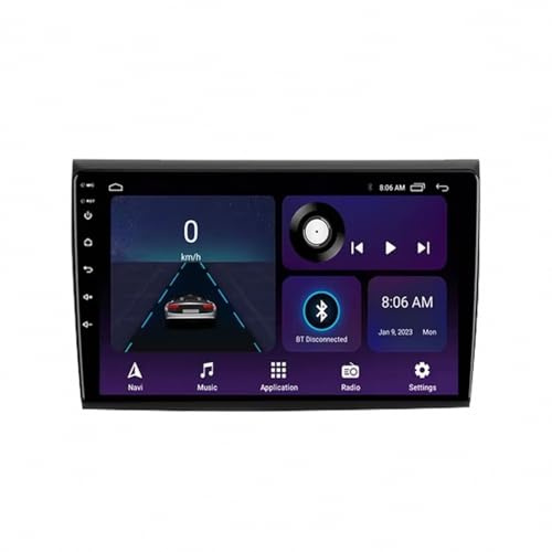 Autoradio Gps Navigazione Stereo 2 Din per Fiat Bravo 2 2007-2012 Telecamera di Backup, Stereo Auto con Navigazione Gps, Controllo Vocale, Schermo, 4 Nucleo 1G+32G