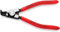 KNIPEX Pince Circlips DIN 5254 B - Arbre: 10-25mm - Pointes: 1,3mm; Coudées à 90° -Longueur : 125 mm - Robuste, Forgée; Pointes Solides Antidérapantes SC - 46 21 A11 SB