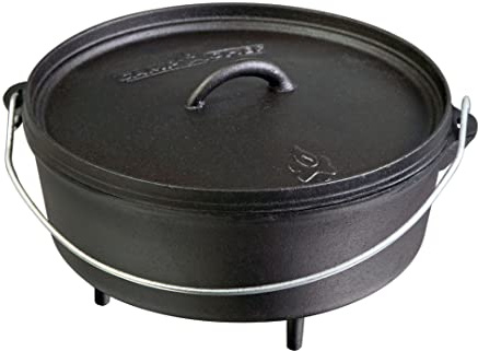 Camp Chef 12 in. Cast Iron Dutch Oven, Pre-Seasoned
