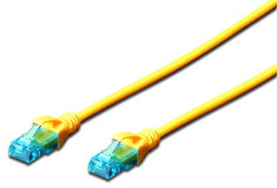 DIGITUS Câble Ethernet Patchkabel Cat 5e UUTP 2 m Gelb