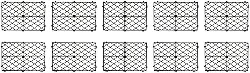 U Group Bar Glass Stacking Mats Black, AE018-BLK, Pack of 10