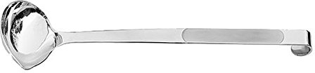Weis Saucenlöffel aus Edelstahl in der Farbe Silber, Größe: 32x9x5 cm, Gewicht: 184 g, Kapazität: 70 ml, 14316