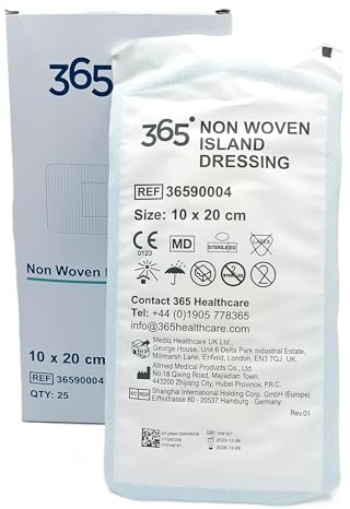 365 Vlies-Wundkompresse 36590004, 10 x 20 cm, 25 Stück