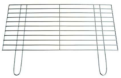 BitWa 60 x 60 cm grillrost stabil och tung utförande med två fasta handtag grillkamin trädgård grill träkolgrill eller gasolgrill uppställningsstång Ø 4 mm 600 x 600 mm
