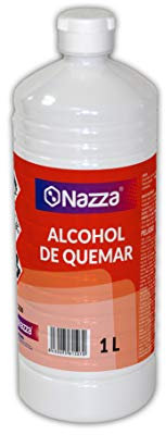 Alcohol de Quemar | Enérgica acción desengrasante | Combustible para el encendido de barbacoas y chimeneas | Envase de Plástico de 1 Litro
