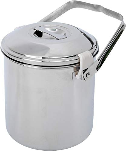 BasicNature Billy Can Edelstahltopf Silber 1,4 L