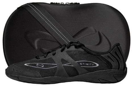 NFINITY Vengeance Cheer Shoes for Women – High-Performance Indoor Gym Sneakers for Cheerleading – Lightweight and Durable for Competition, Performance Black, 4 UK