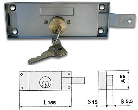 CISA 41525-78-2 SERRATURA SERRANDA LAT SX