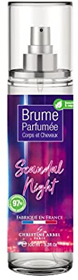 Christine Arbel Brume Parfumée Scandal Night pour Corps/Cheveux, parfum Floral-Oriental, vaporisateur 100 ml
