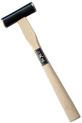 RANSHOU Japanese Carpenter Hammer GENNO 450g / 15.8 oz Double Face Woodworking Hammer Wood Handle for Chisel, Japanese Hand Plane, Nail, Made in JAPAN