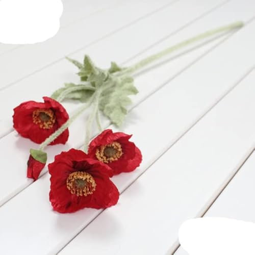 1 STÜCKE Schöne Künstliche Mohn Seidenblumen Home Hochzeit Dekoration Geschenk