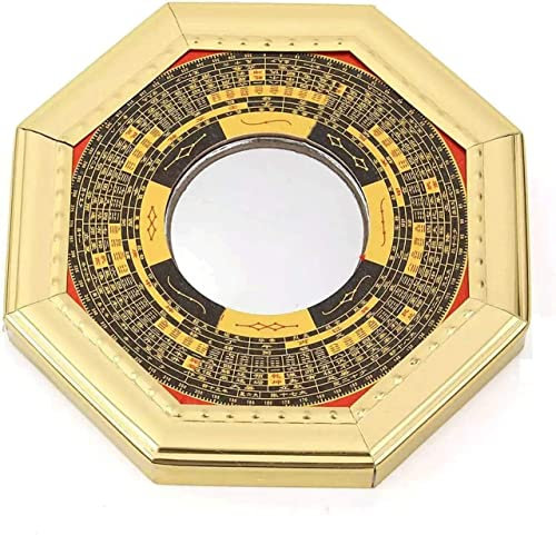 Spiegel for Wanddekoration, Bagua-Spiegel, traditioneller chinesischer Feng-Shui-Spiegel, taoistischer Buddhismus, glücklicher chinesischer Feng-Shui-Spiegel, konkaver Bagua-FengShui-Spiegel, taoistis